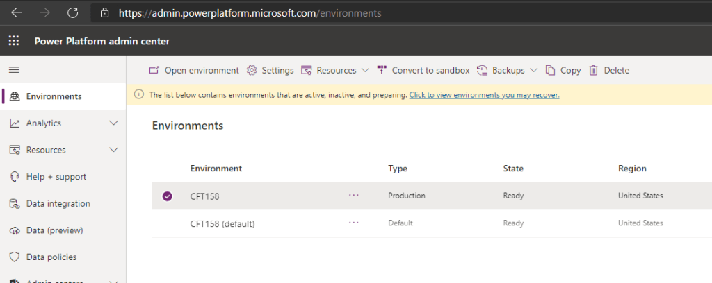 D365 Admin Center: Instance Picker Link / Power Platform Admin Center ...