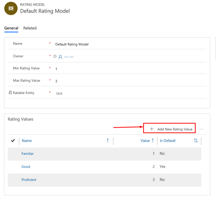 How to add Rating Values to Rating Models in D365 Field Service and PSA ...